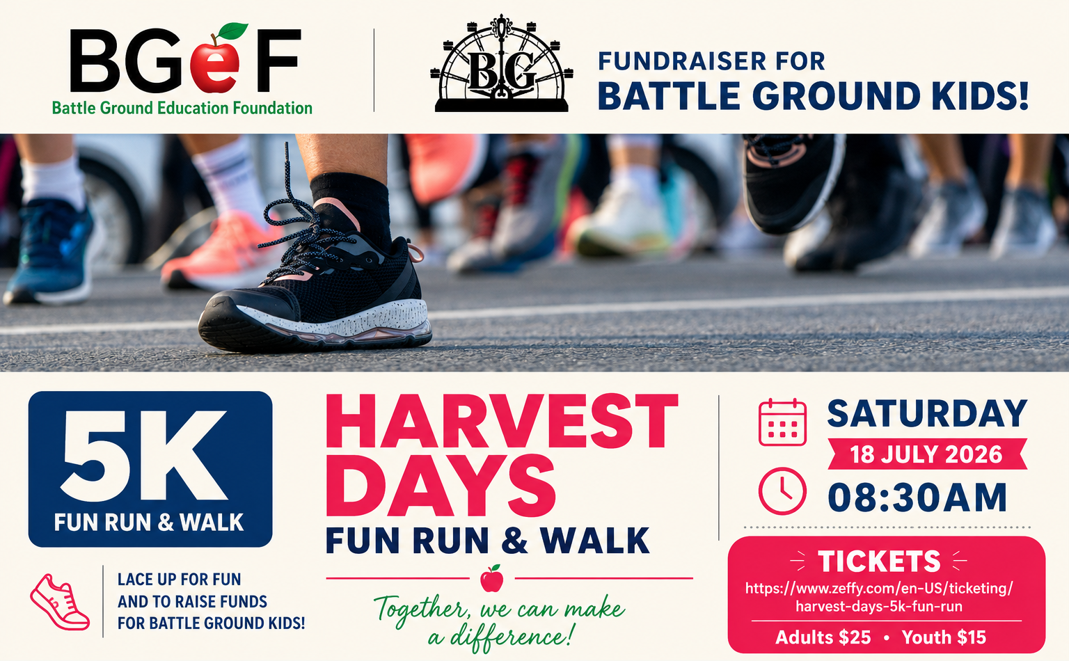 5k Run Graphic